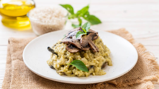 Mushroom & Spinach Cauliflower Rice