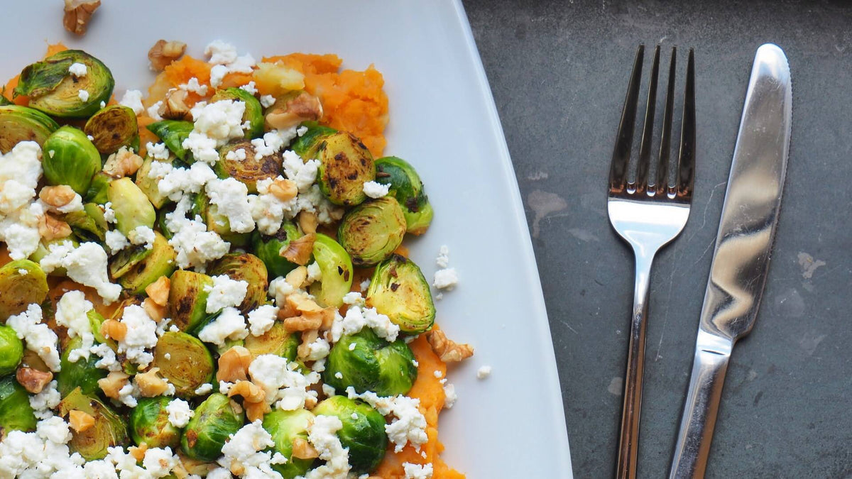 Lemon Brussel Sprouts & Spaghetti Squash