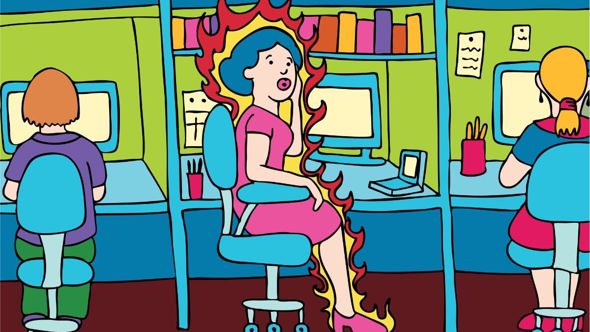 Hot flashes at work