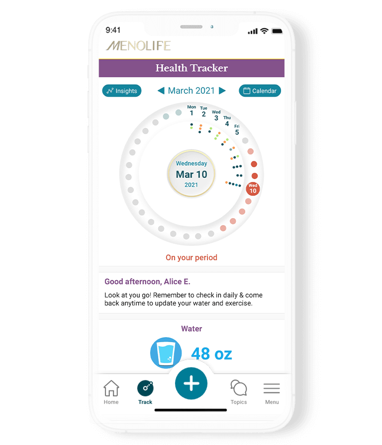 MenoLife: Menopause, Perimenopause and Midlife Health Tracker App for Women