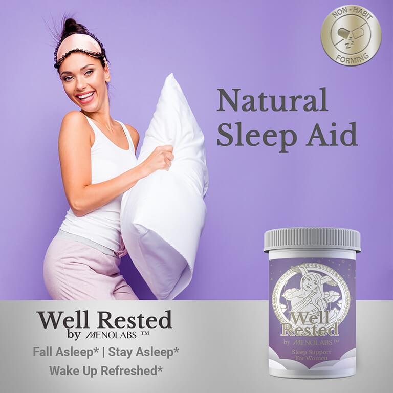  MENOLABS Well Rested All Natural - Supports Healthy Rest - 60  Capsules (30-Day Supply) : Health & Household